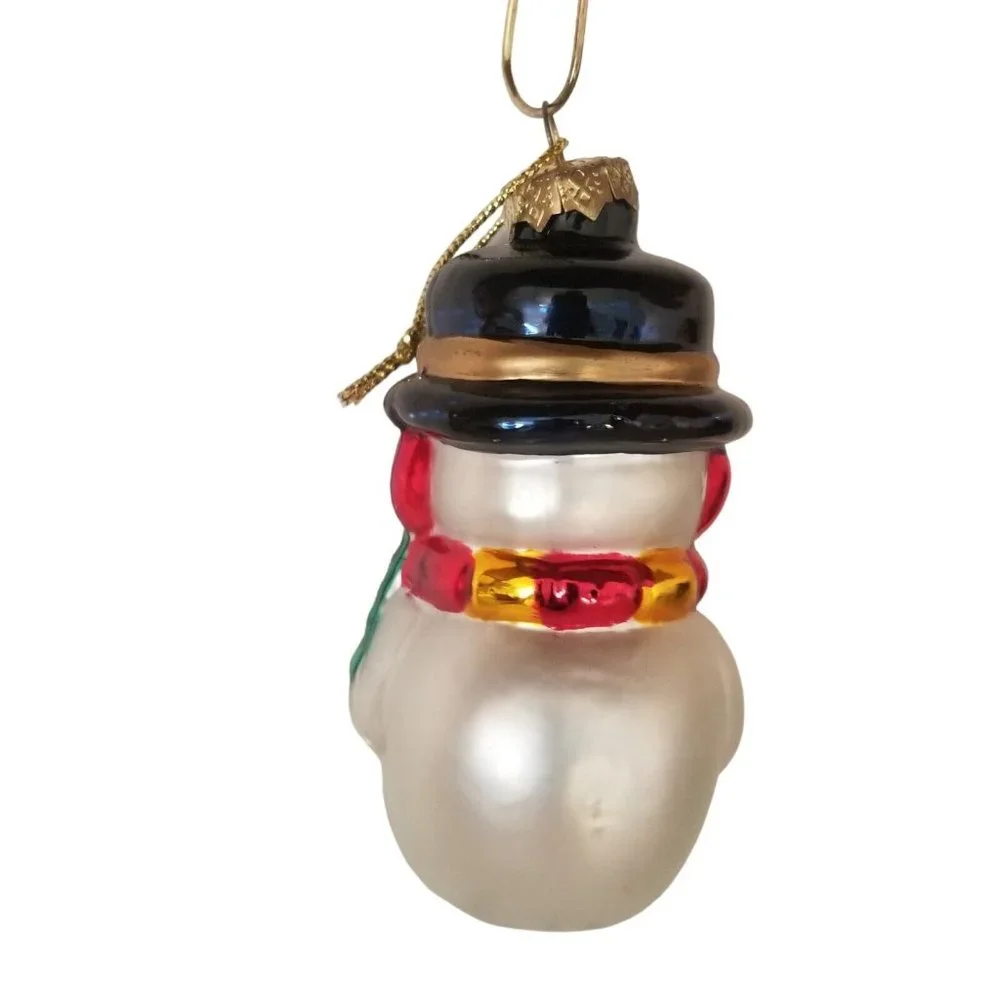 Christmas Ornament Glass Snowman Thomas Pacconi Museum Series 2003 Holiday Xmas